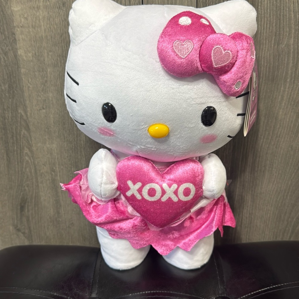 New Pink Hello Kitty Let Me Call You Sweetheart Plush Side Stepper Musical Toy